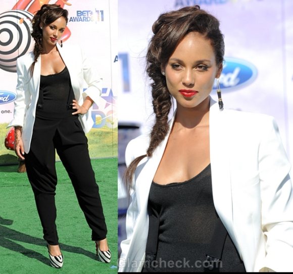 Style Inspiration white blazer Alicia Keys