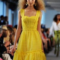 Style pick yellow summer dress oscar de la renta