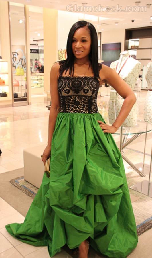 Trend of the week green gown Marlo Hampton