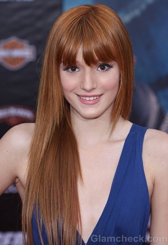 Bella Thorne silky straight hair