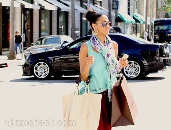 Camilla Poindexter Color-Block shopping style