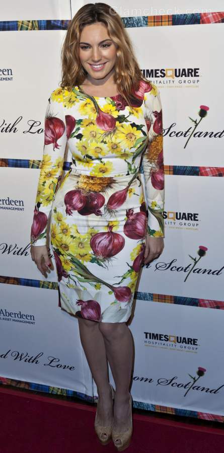 Kelly Brook Onion Print Dress