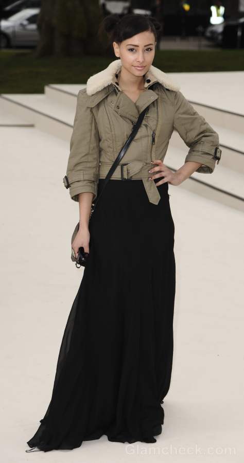 Leah Weller in Skirt Jacket Fall-Winter 2012 London Fashion Week