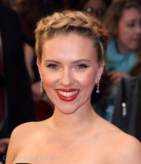 Scarlett Johansson Milkmaid Braid