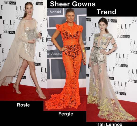 Style inspiration wearing sheer gowns the celeb way