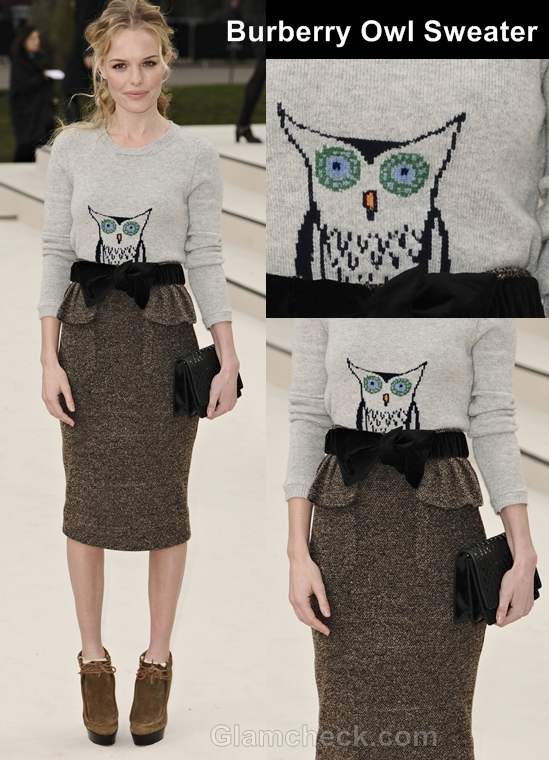 burberry owl sweater kate bosworth