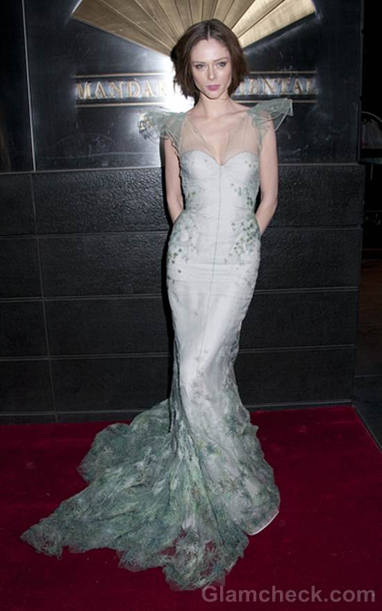 floor-sweeping gown Coco Rocha