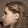 Hairstyle how to- twisted milkmaid-braids-fall-2012-Tracy Reese