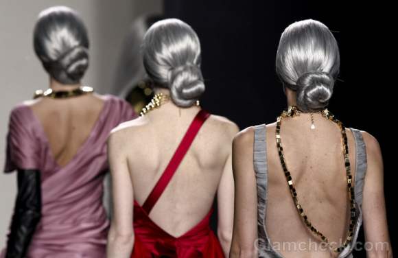 Maria Barros fall-winter 2012 hairstyle chic salt and pepper