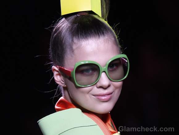 Style pick colour blocked retro frames Prada fall-winter-2012