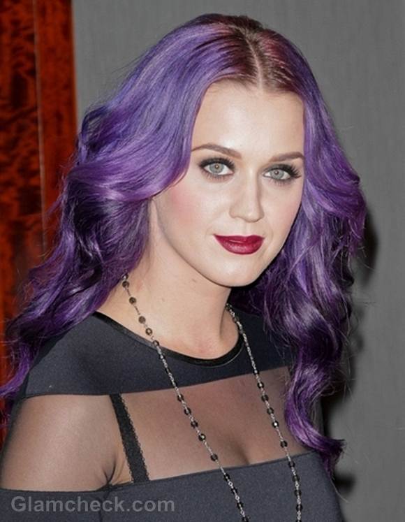 katy perry purple hair