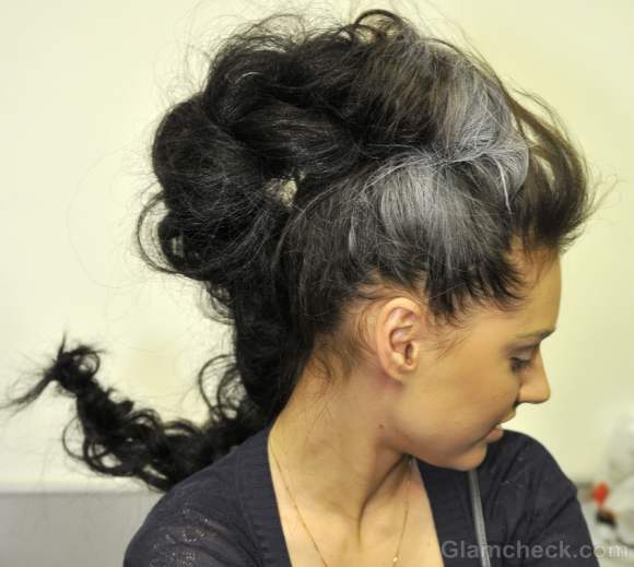 futuristic messy braid hairdo Dima neu fall winter 2012