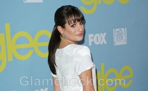 hairstyle lea michele ponytail