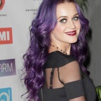 katy perry purple hair color
