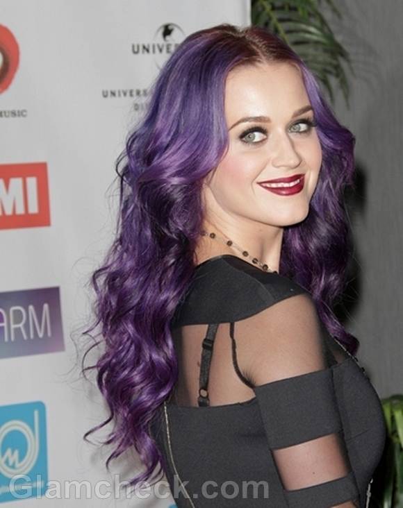 katy perry purple hair color