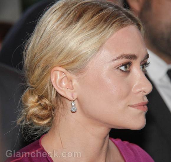 Ashley Olsen messy chignon 2012 CFDA Awards