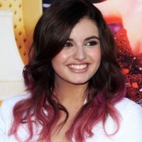 Rebecca black two-toned hair color