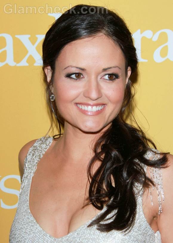 Side-swept ponytail hairstyle danica mcKellar