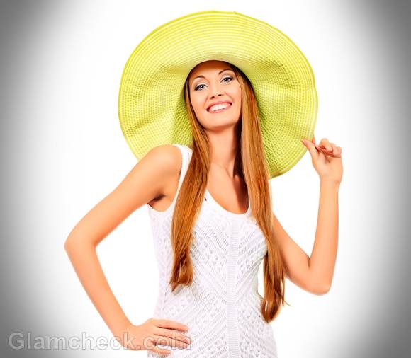 Style pictures white crochet shift dress with hat