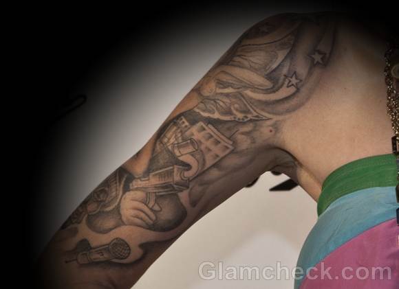 arm tattoos celebrity misfit dior