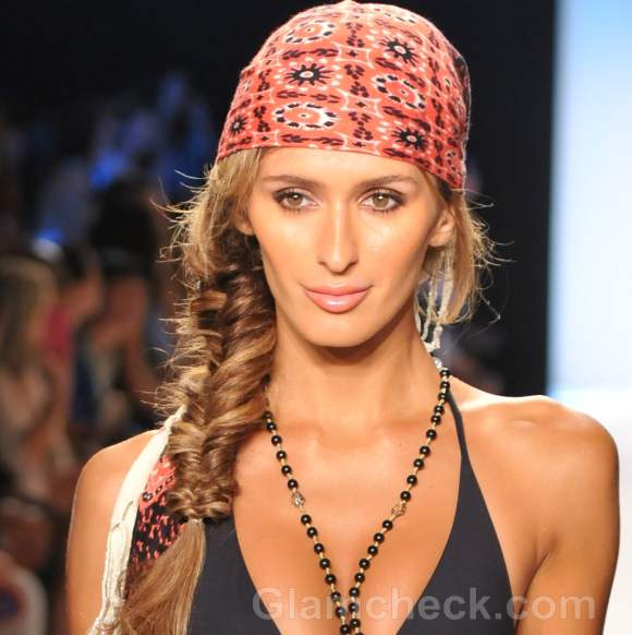 beach hairstyles accessories spring summer 2012 bandana