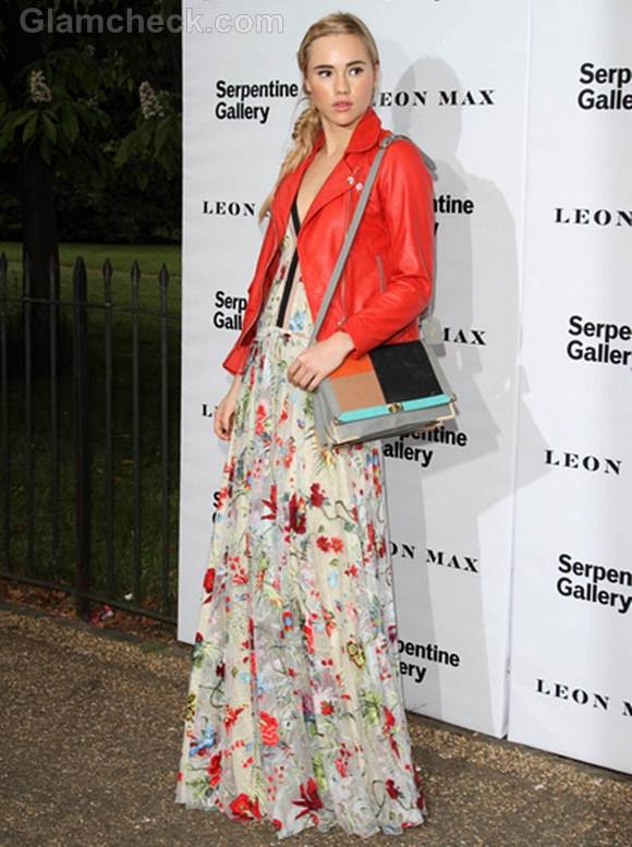 floral maxi dress for Summer Party Suki Waterhouse