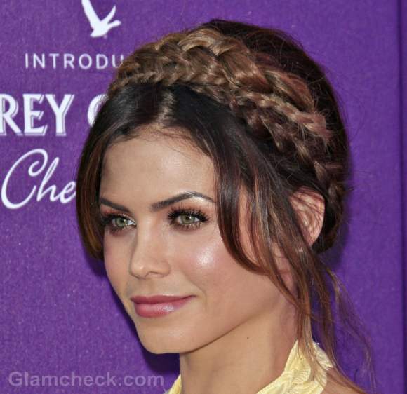 milkmaid braid hairstyle Jenna Dewan