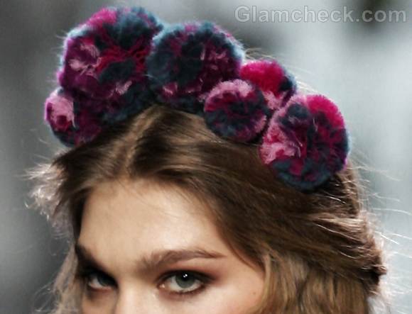 pom pom hair accessory style pick francis montesinos fall-winter 2012