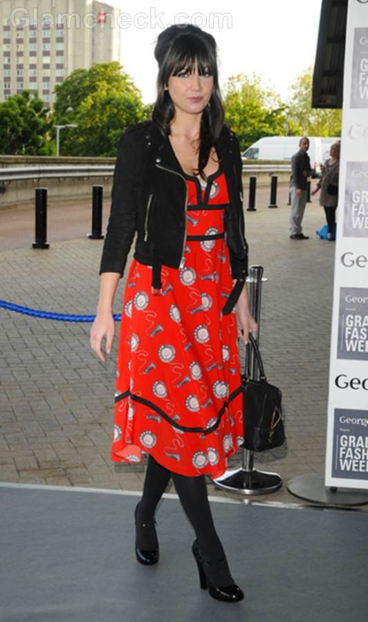 red black boho dress Daisy Lowe