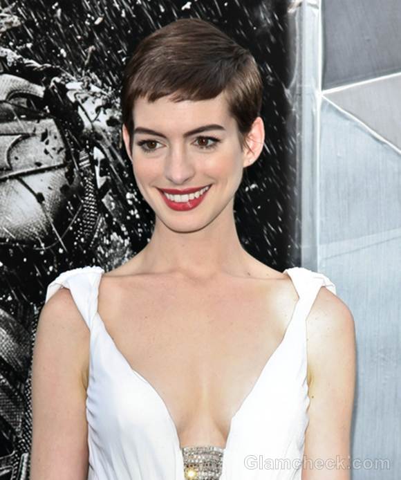 Anne Hathaway short hair