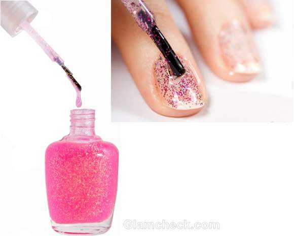 How make glitter nail polish home