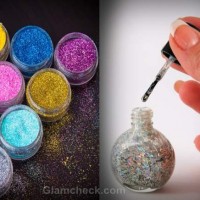 How to make glitter nail polish at home