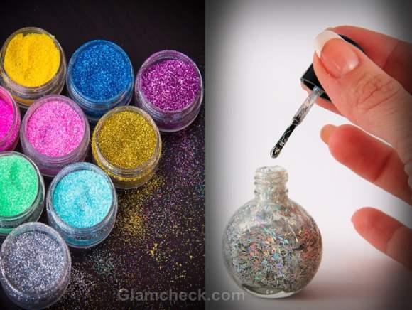 How to make glitter nail polish at home