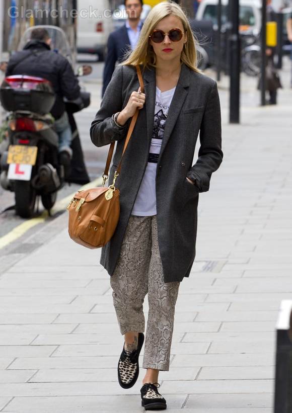 Fearne Cotton Rocks Grunge Look on Streets of London