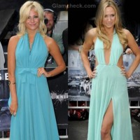 pixie lott Kimberley Garner blue gowns