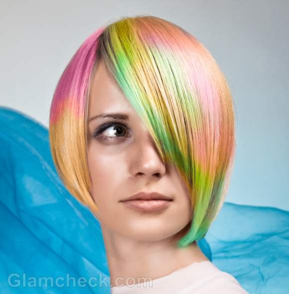 rainbow hair color