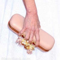 trendy nude clutch