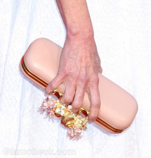 trendy nude clutch