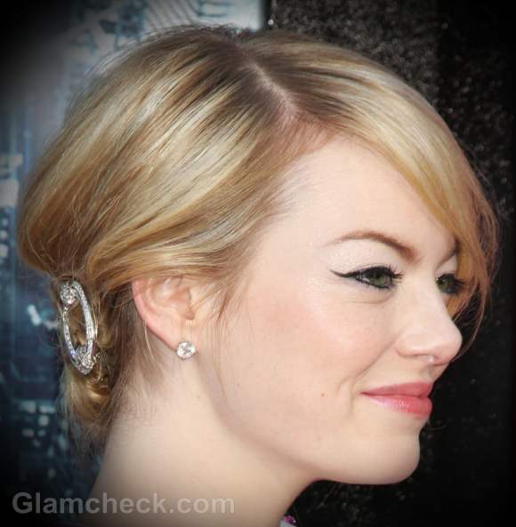 updo hairstyle Emma Stone hair