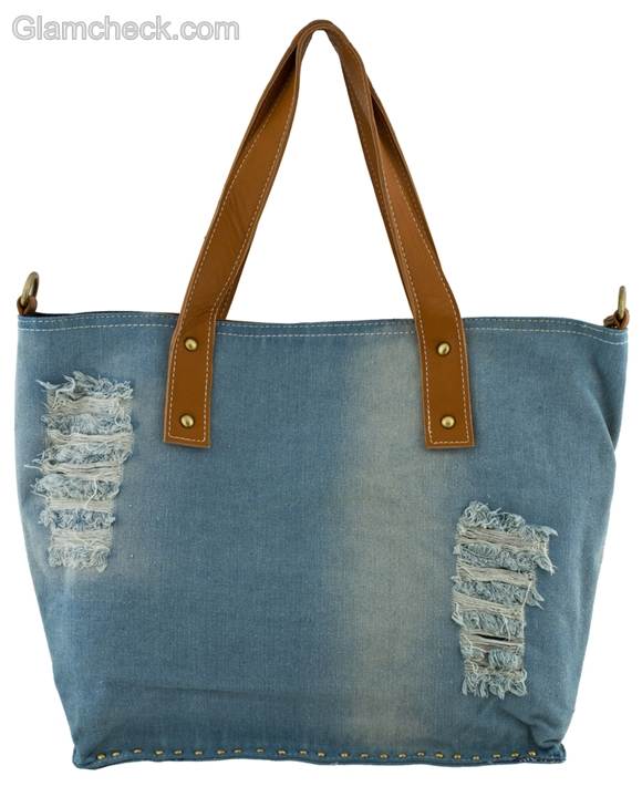 Denim handbags-tote bag