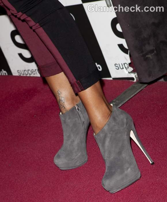 gray heels