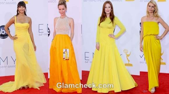 Celebs in Yellow at 64th Annual Emmys