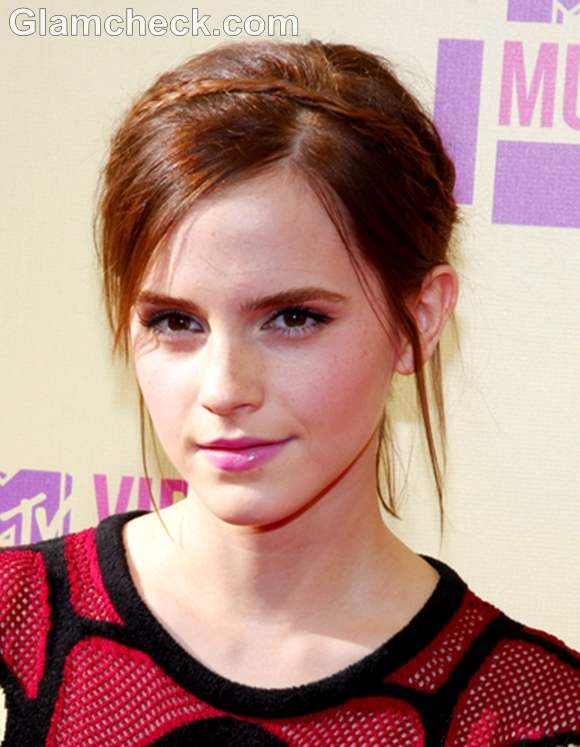 Emma Watson hairstyle 2012 MTV Video Music Awards