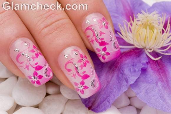 Pink nail art-7