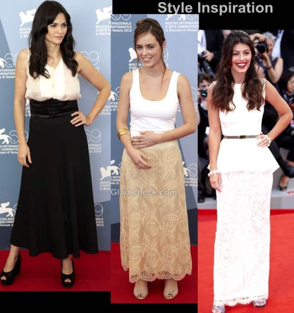 Style inspiration wearing long skirts