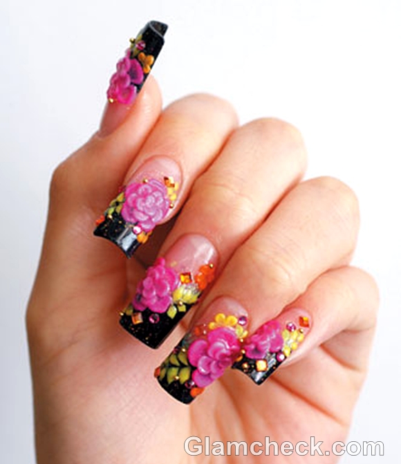 pink nail art-1