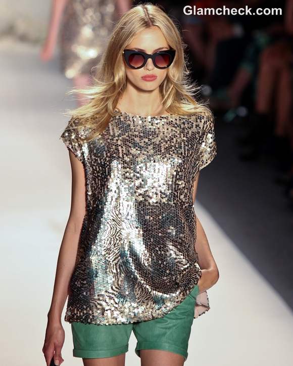 How to Wear Sequin Tops RACHEL ZOE Spring-Summer 2013