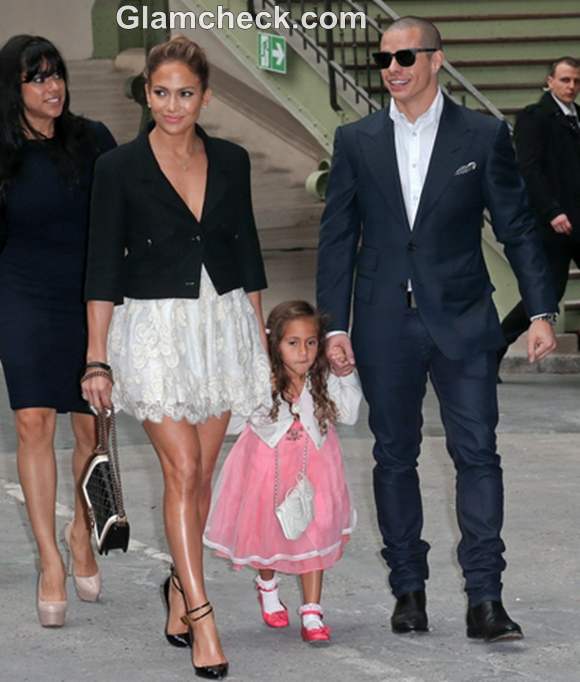 Jennifer Lopez daughter Emme Maribel Muniz paris fashion week 2013