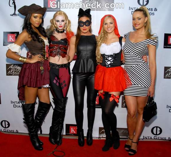 Meagan Tandy Alyssa Campanella Raquel Beezley Kristen Dalton Claire Scheider Annual Insane Asylum Halloween Party 2012