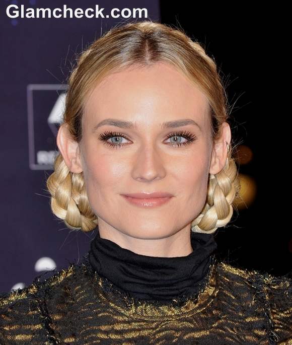 Diane Kruger hairstyle 2012 Looped Braids